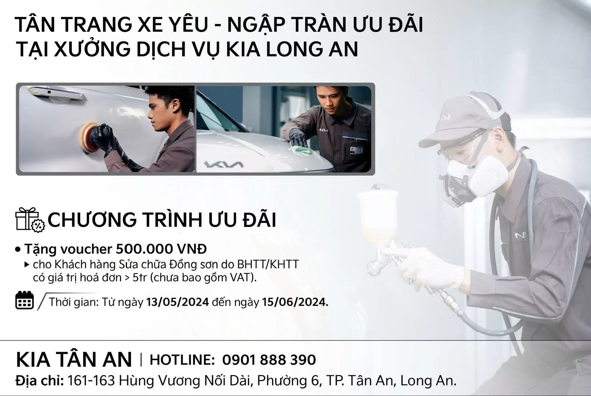 TÂN TRANG XẾ YÊU - NHẬN NGAY ƯU ĐÃI TẠI XƯỞNG DỊCH VỤ KIA LONG AN